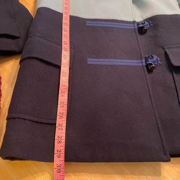 Authentic Cube Sugar RARE Toggle Blue Pea Coat Jacket - Picture 4 of 9